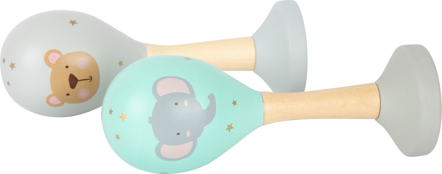 Jouet Pastel - Maracas en Bois